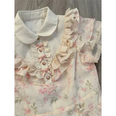 LIZAKOSHT  -  Kawaii Floral Mini Dress Women Japanese Lolita Cute Bow Ruffles Patchwork Dresses Summer Korean Fashion Bodycon A Line Vestidos